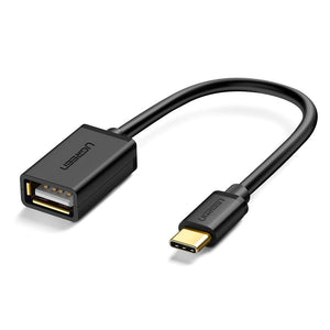 USB Cable: Male Type C to Female USB 2.0 A Adapter